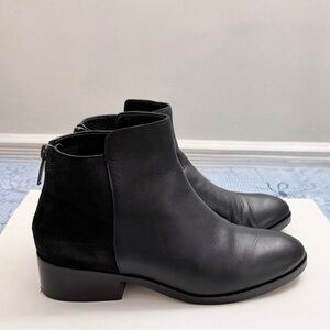 Cole Haan Elegant Black Leather Booties